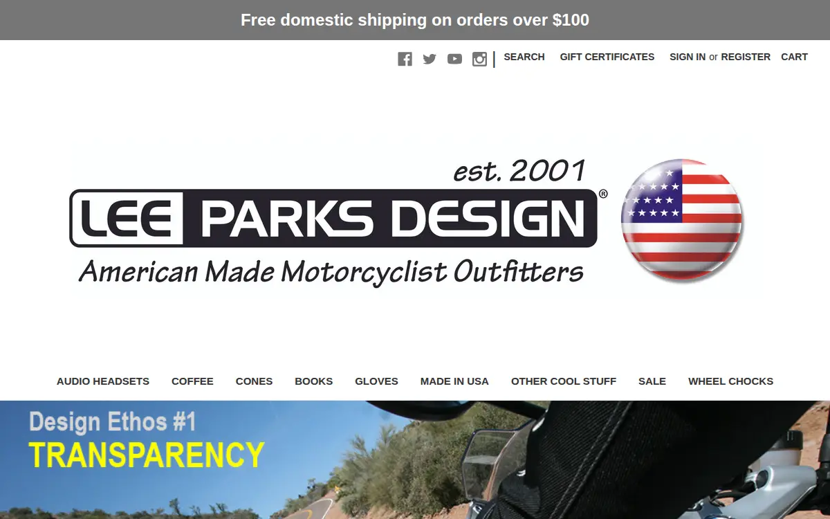 Homepage of Lee Parks Design LLC