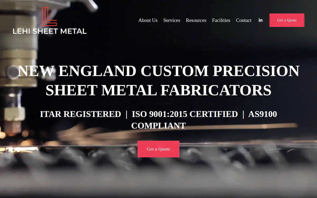 Homepage of Lehi Sheet Metal Corporation