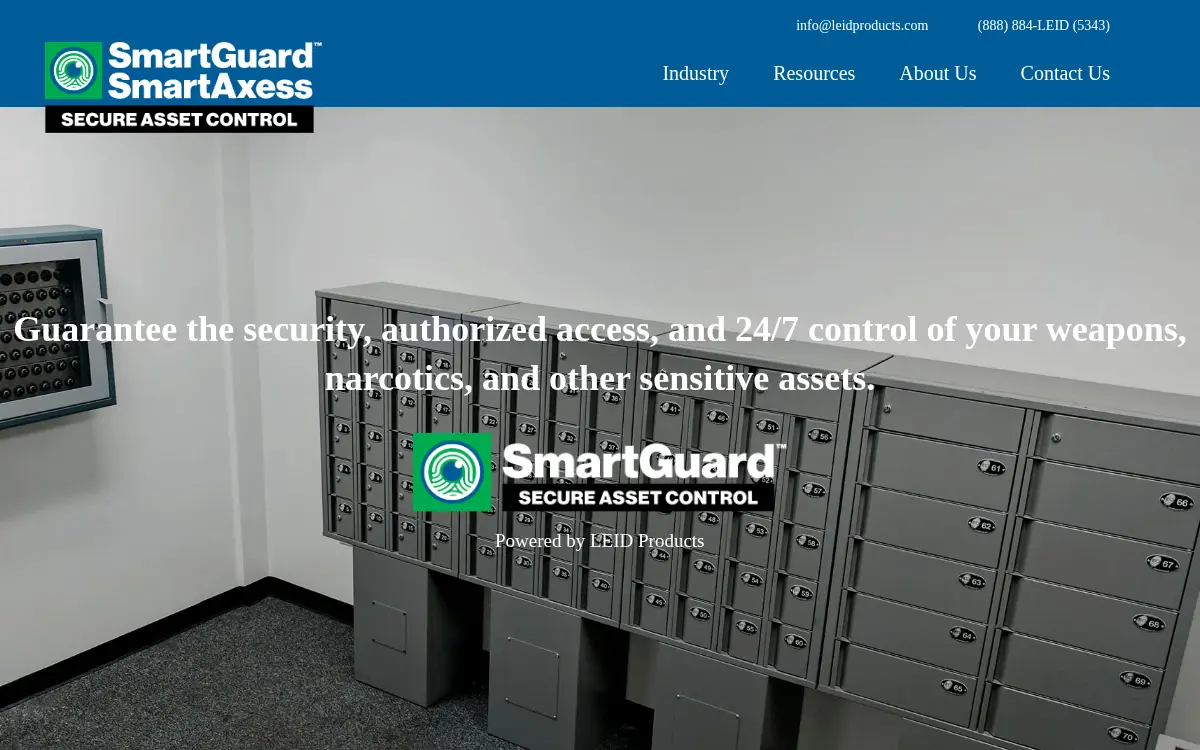 Homepage of Law Enforcement Intelligent Devices LLC