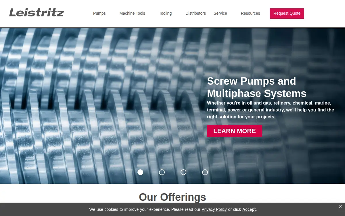 Homepage of Leistritz Advanced Technologies CORP