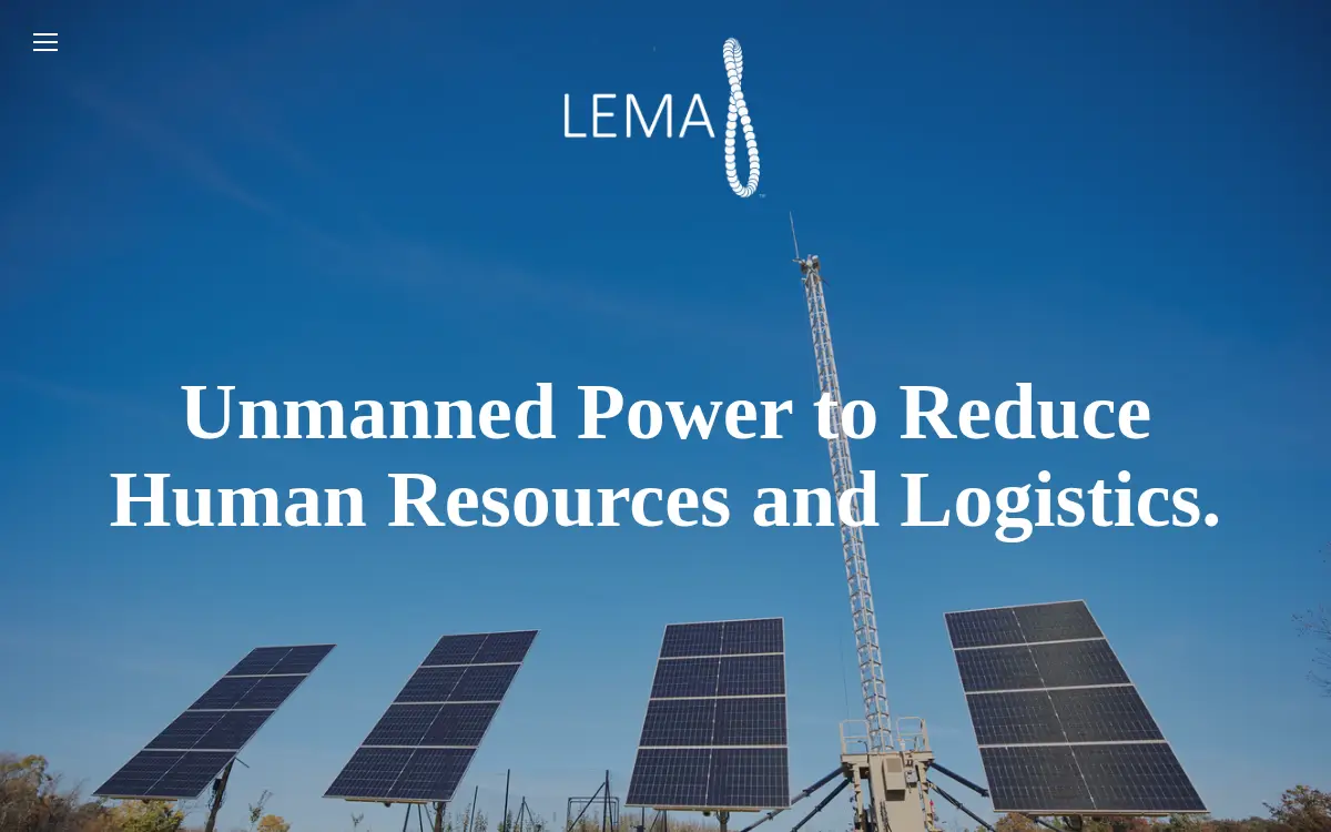 Homepage of Lema Defense LLC