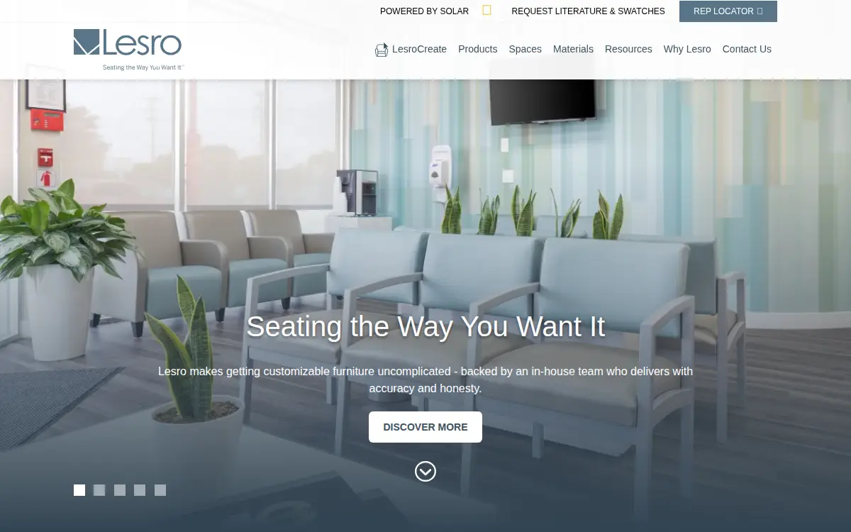 Homepage of Lesro Industries, INC.