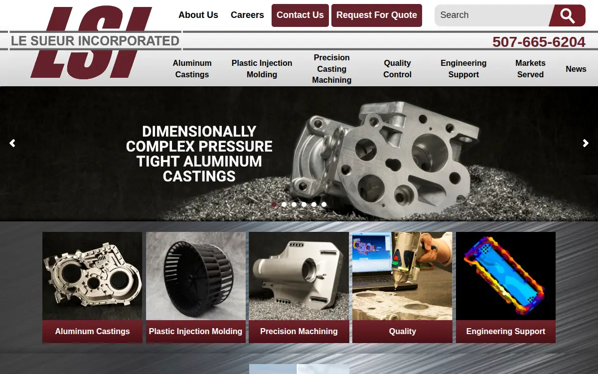 Homepage of Le Sueur, Incorporated