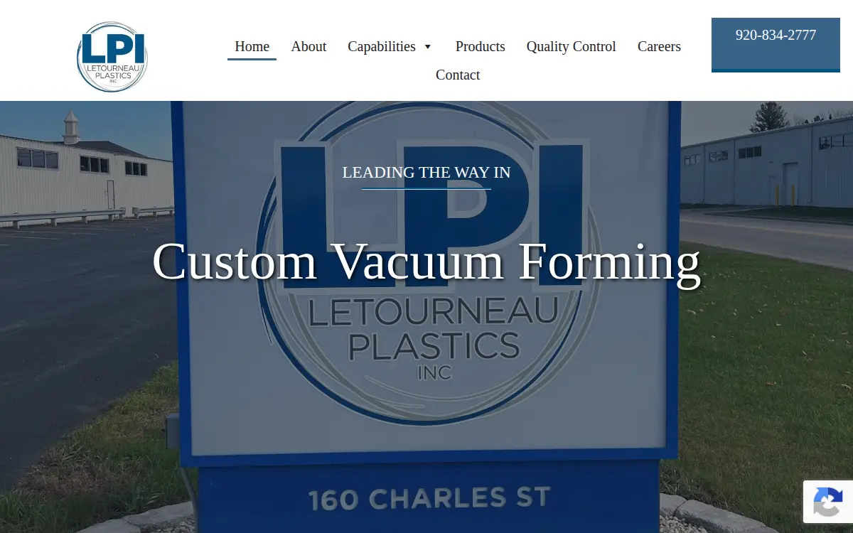 Homepage of Letourneau Plastics, INC.