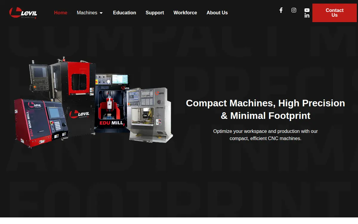 Homepage of Levil Technology, CORP.
