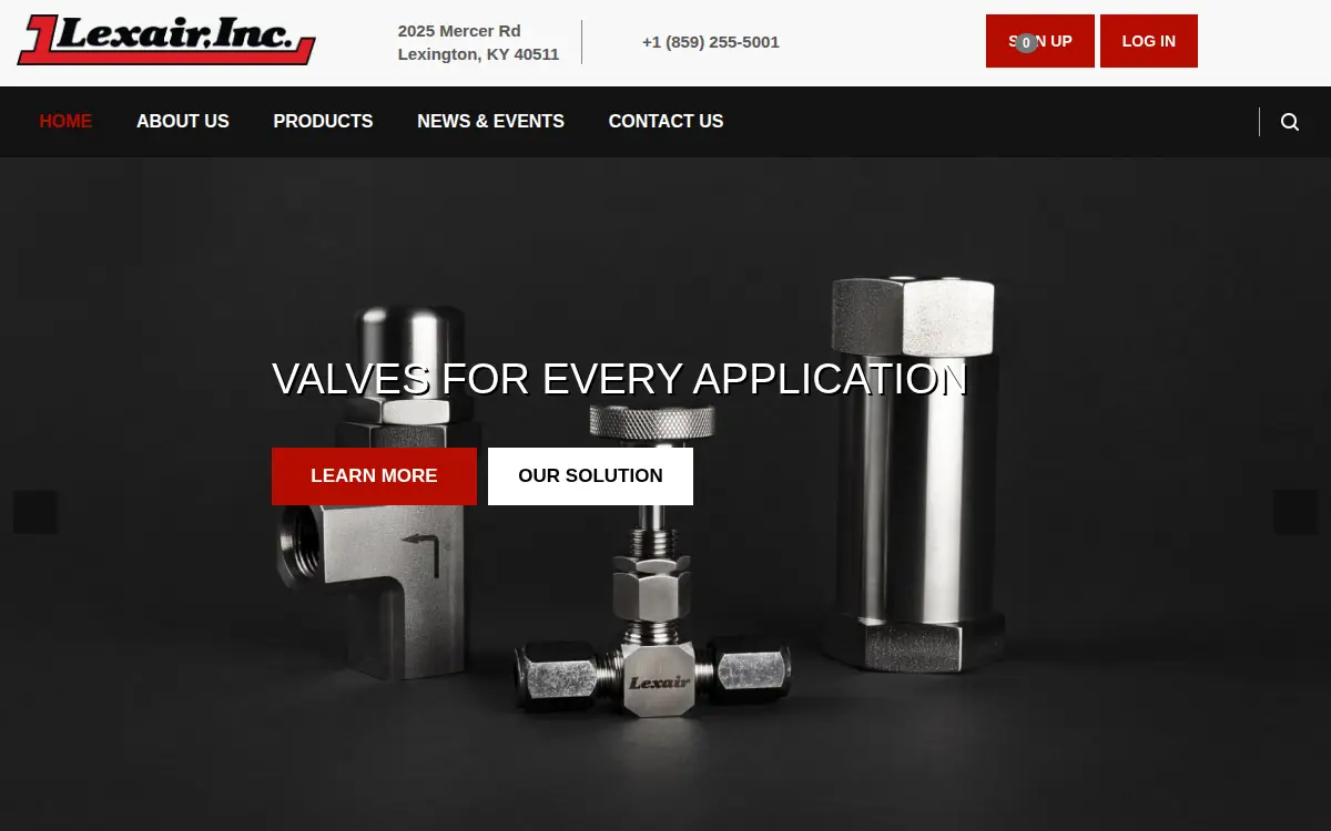 Homepage of Lexair INC
