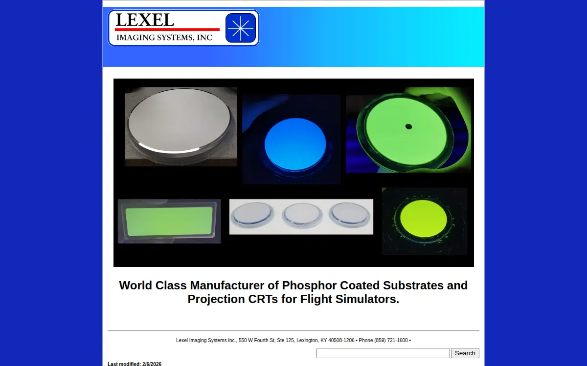 Homepage of Lexel Imaging Systems INC