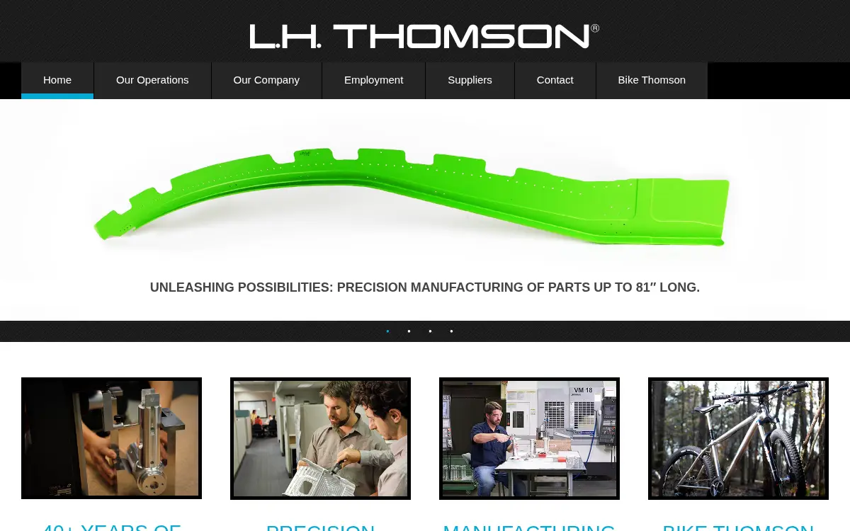 Homepage of L.h. Thomson Company, INC.