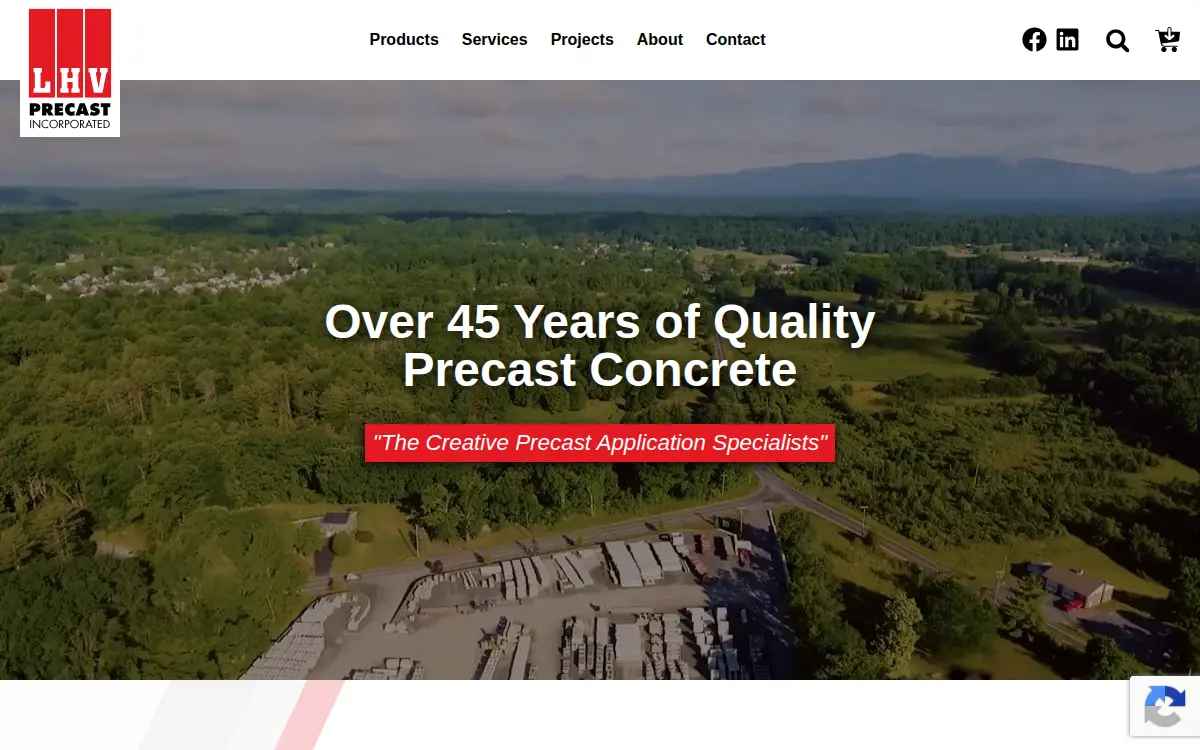 Homepage of Lhv Precast INC