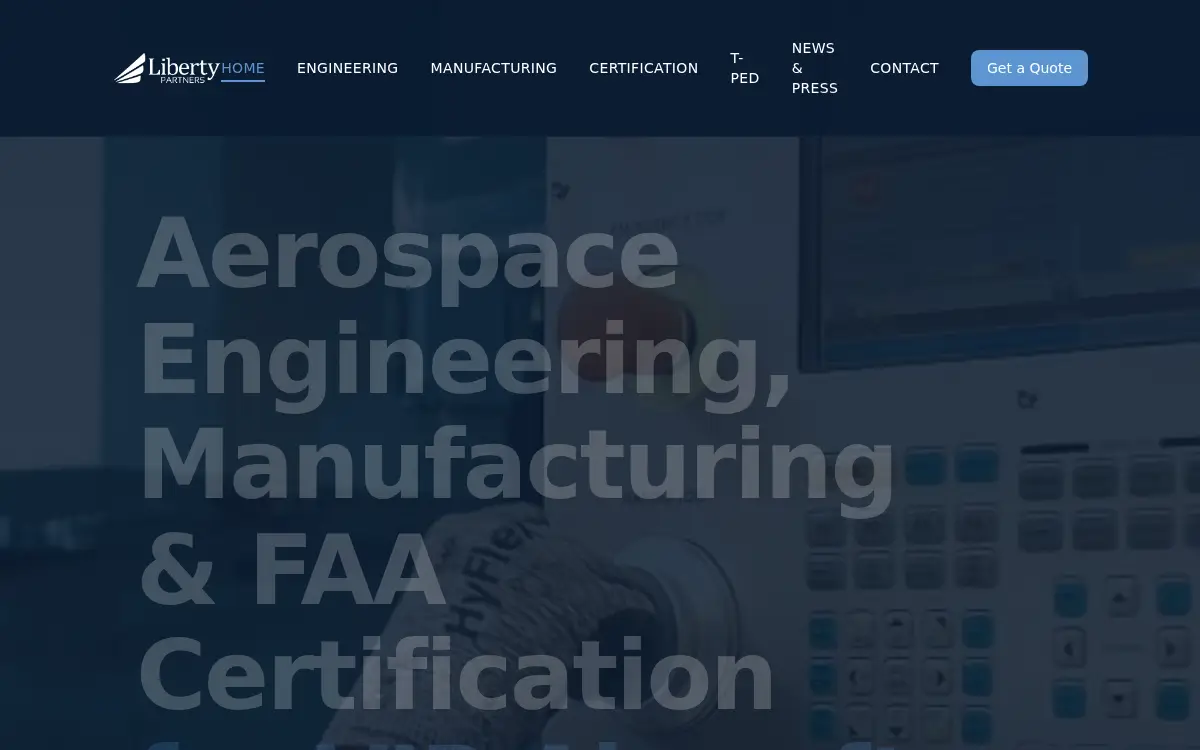 Homepage of Liberty Partners INC