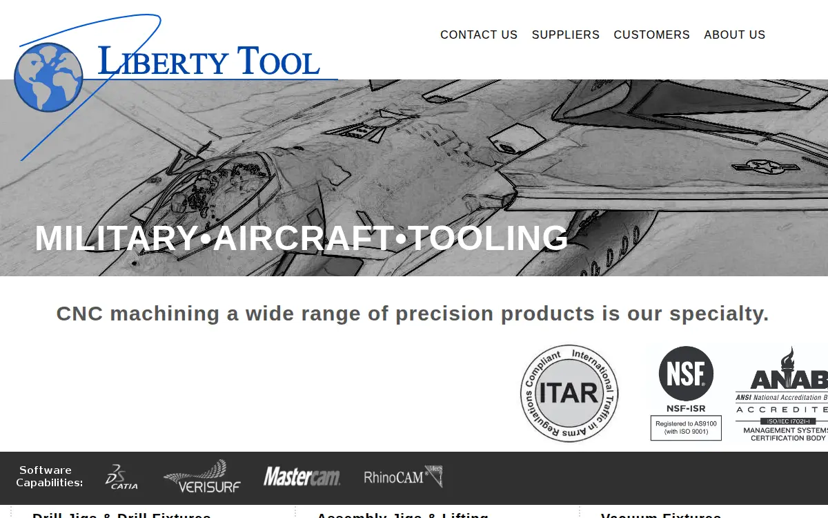 Homepage of Liberty Tool INC