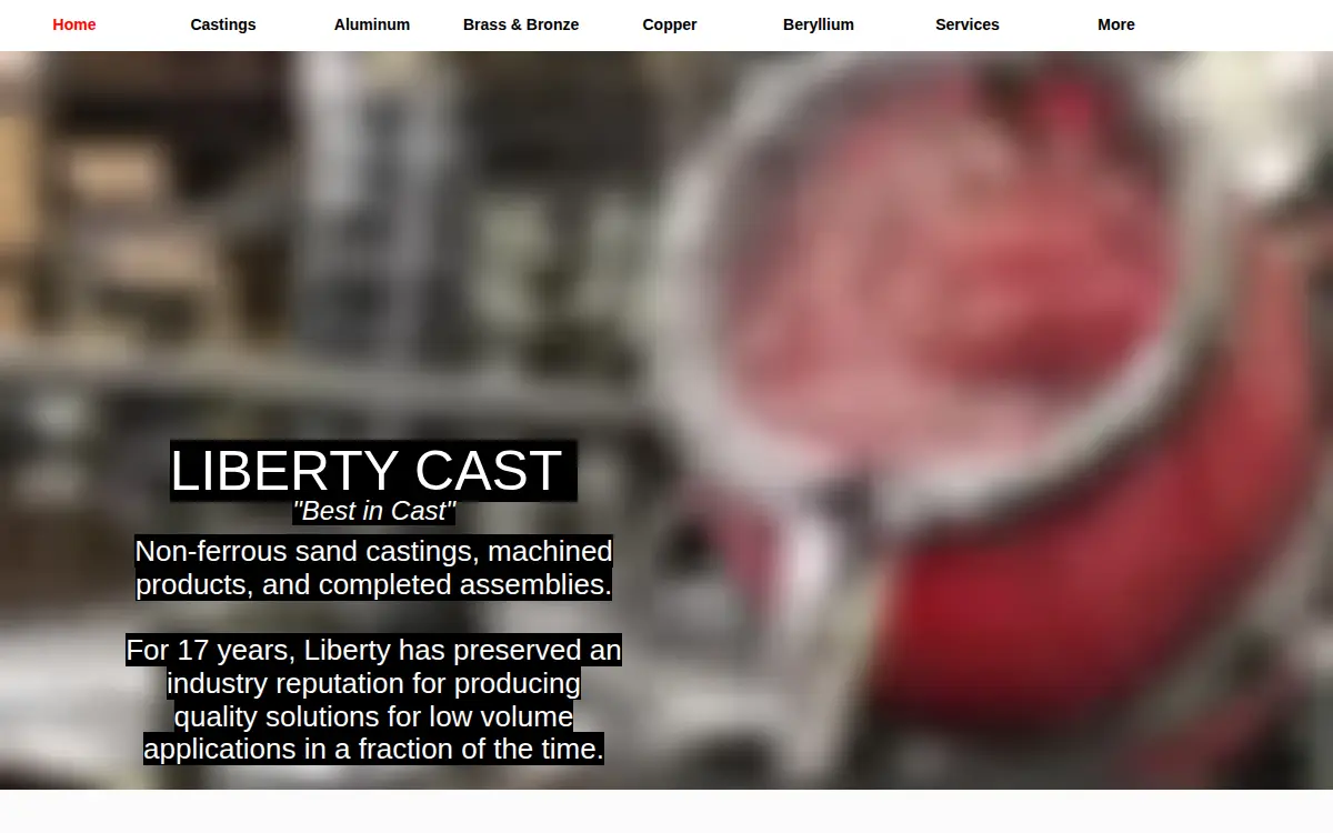 Homepage of Sterling Metal Works LLC