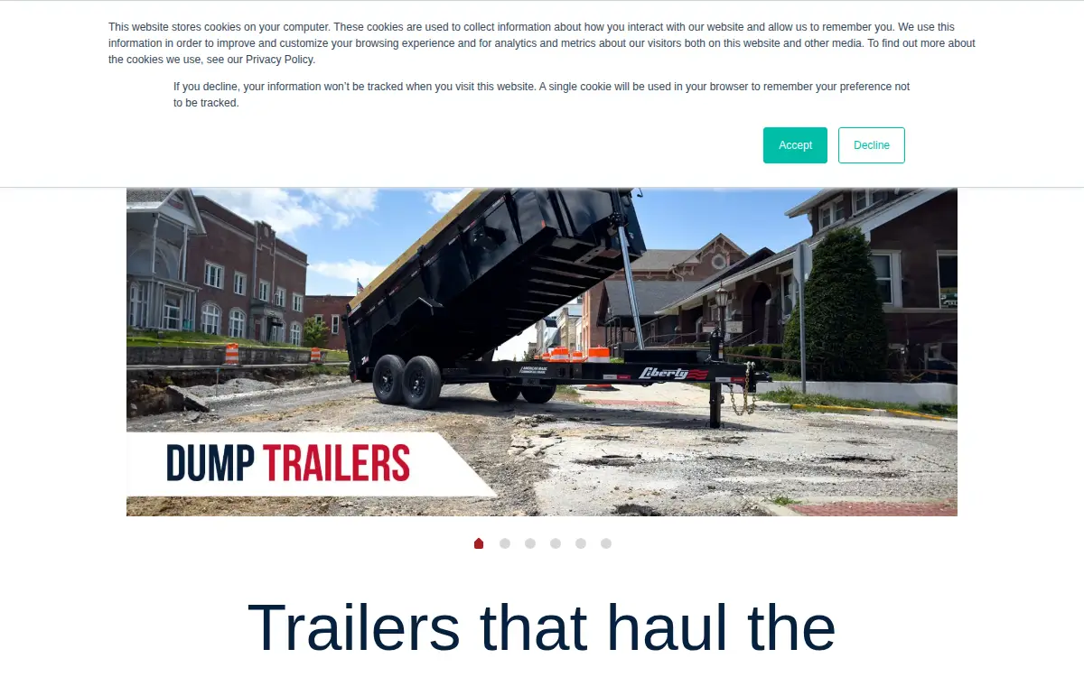 Homepage of Liberty Industries Investments, LLC