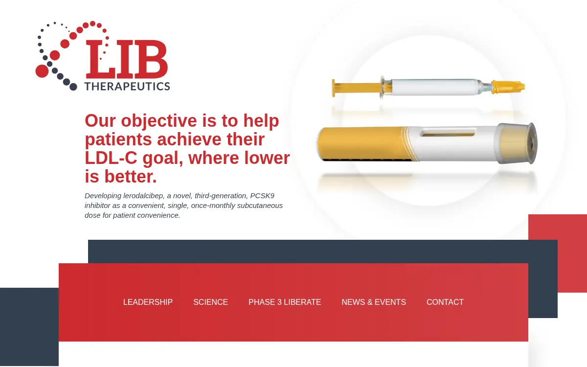 Homepage of Lib Therapeutics INC
