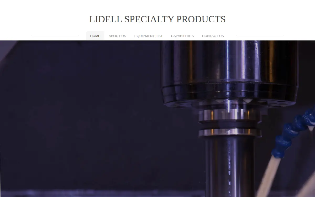 Homepage of Lidell Specialty Products, INC.