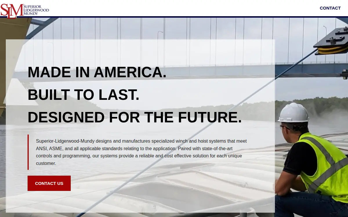 Homepage of Lidgerwood Manufacturing Company