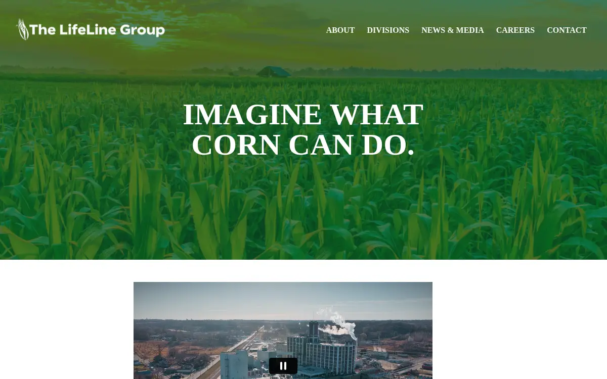 Homepage of Lifeline Foods LLC