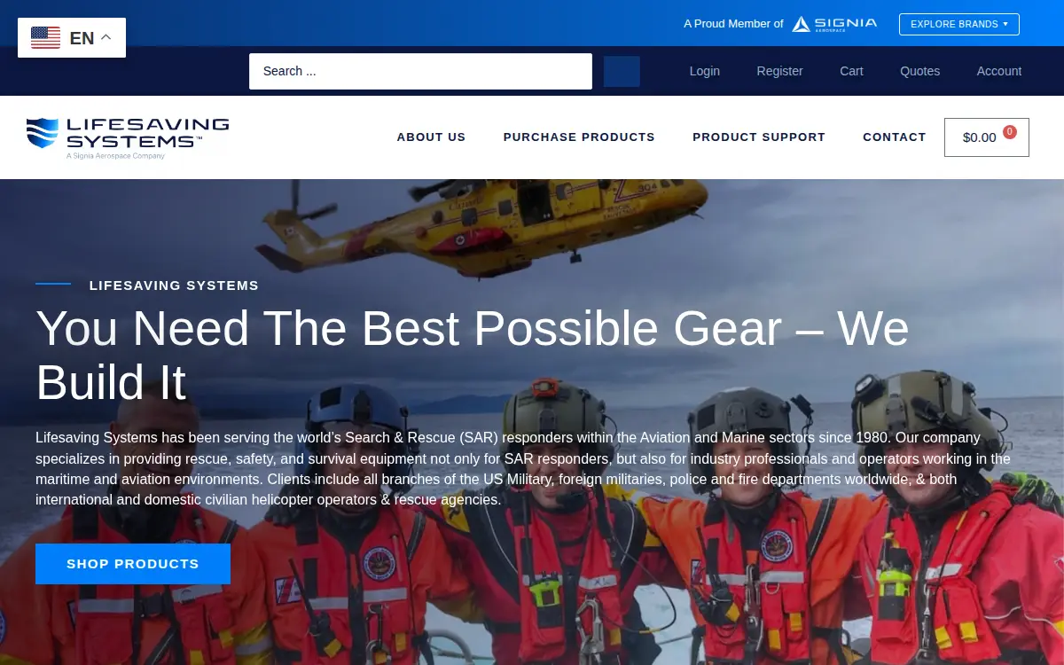 Homepage of Lifesaving Systems LLC