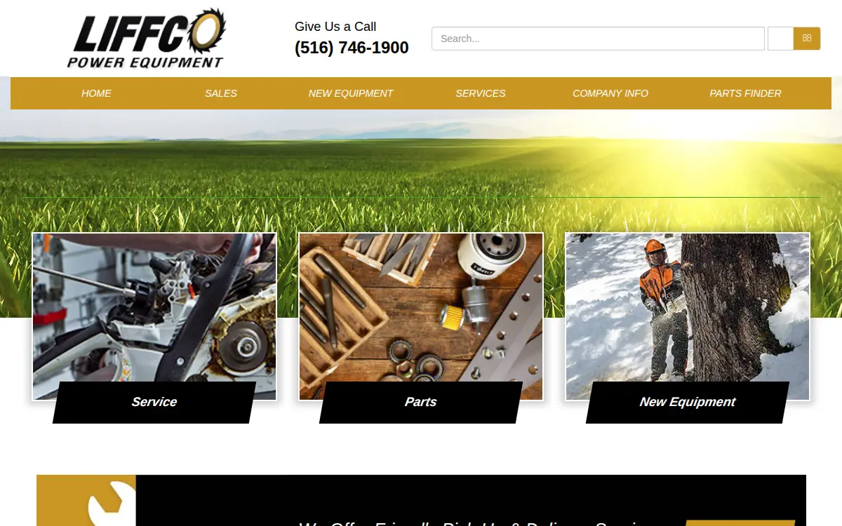 Homepage of Liffco INC.