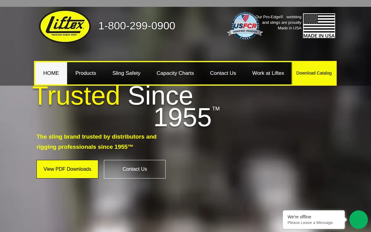 Homepage of Liftex Corporation