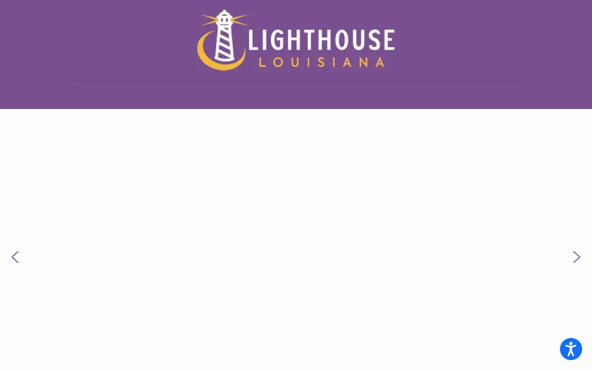 Homepage of The Lighthouse for the Blind in New Orleans, Incorporated