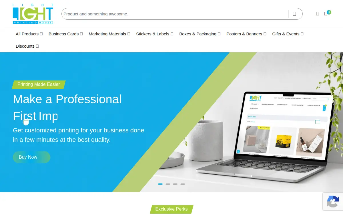 Homepage of Light Printing House, INC