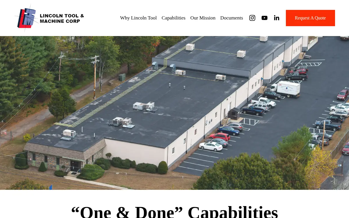 Homepage of Lincoln Tool & Machine CORP