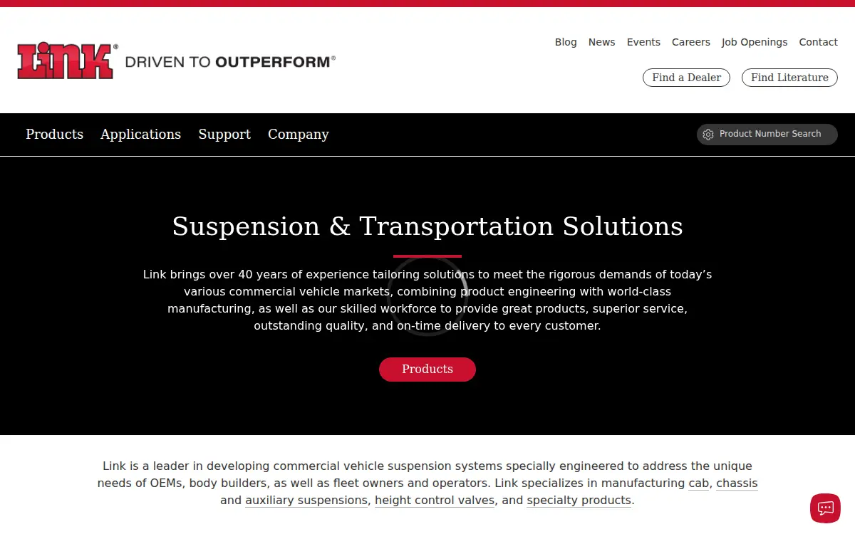 Homepage of Link Manufacturing LTD