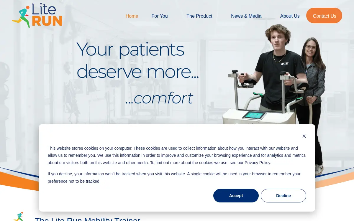 Homepage of Lite Run, INC