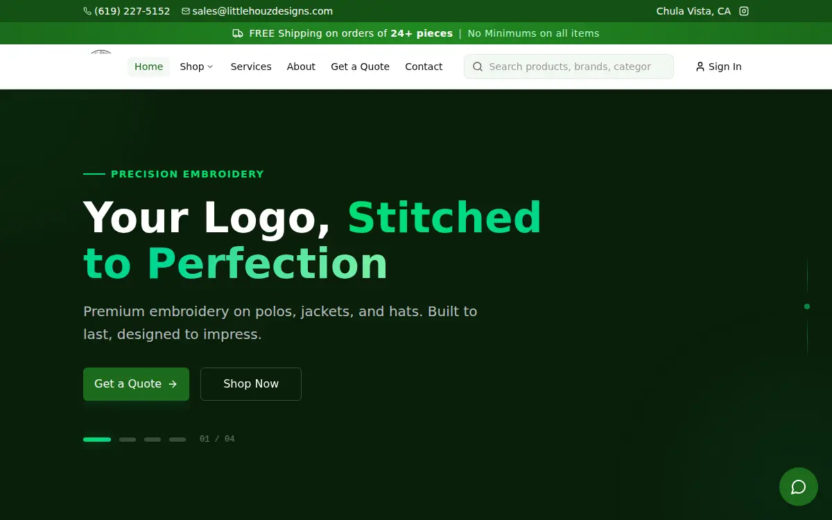 Homepage of Littlehouz Designs LLC