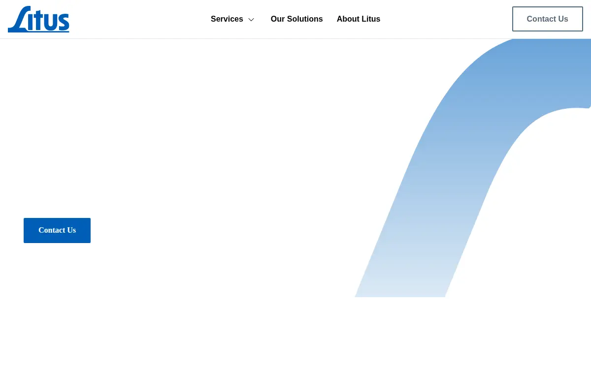 Homepage of Litus Global Solutions