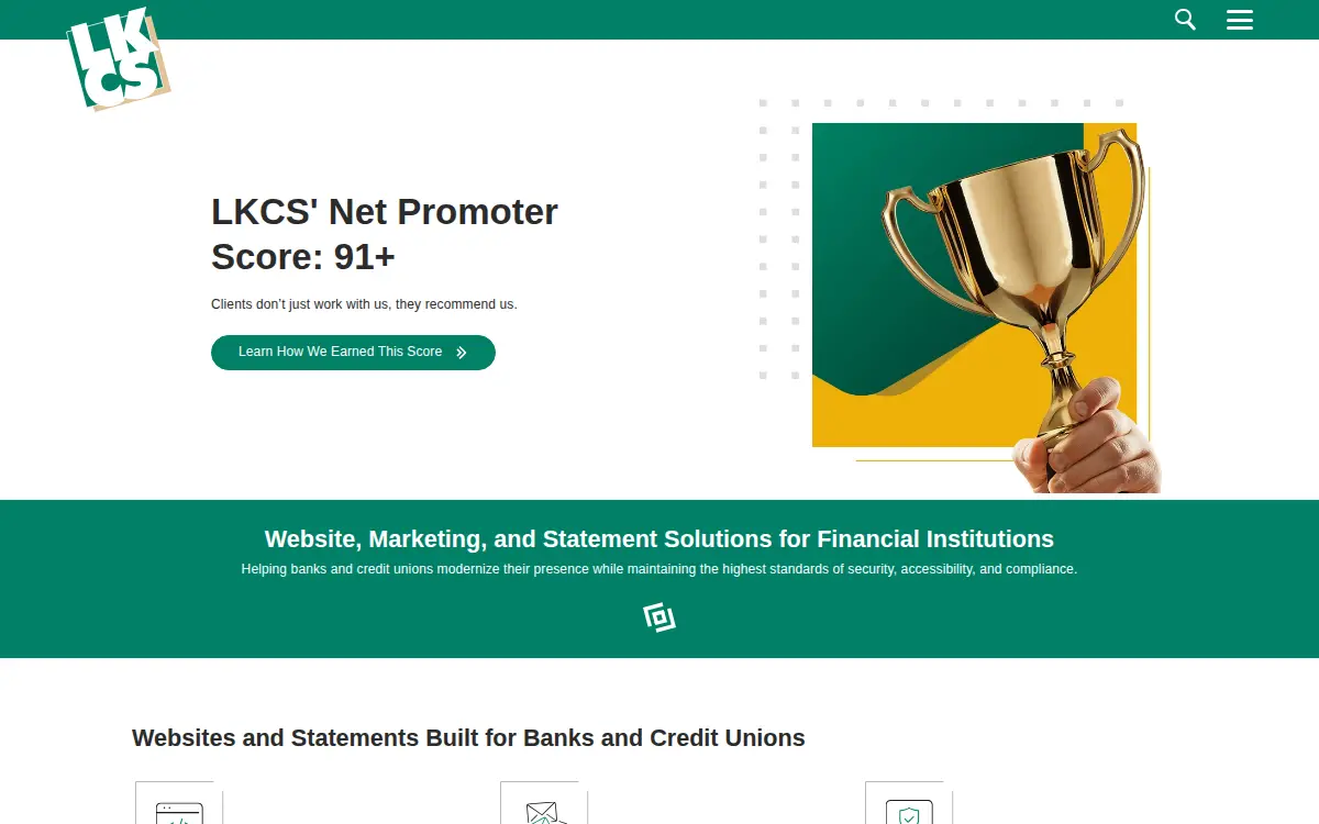 Homepage of Lkcs, INC.