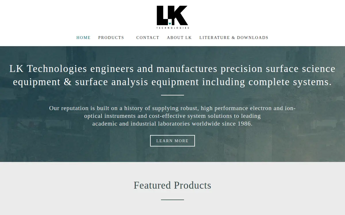 Homepage of Lk Technologies Ii, INC