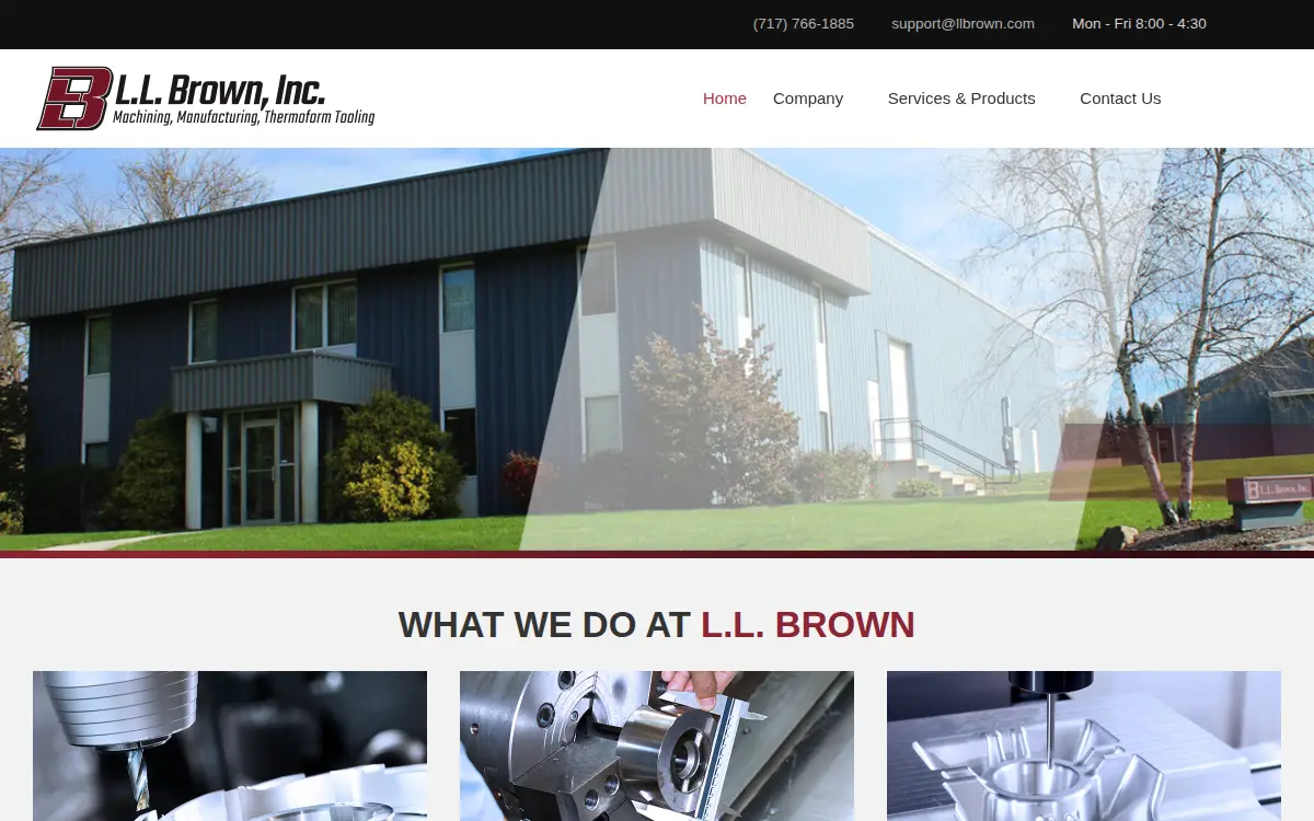 Homepage of Ll Brown INC