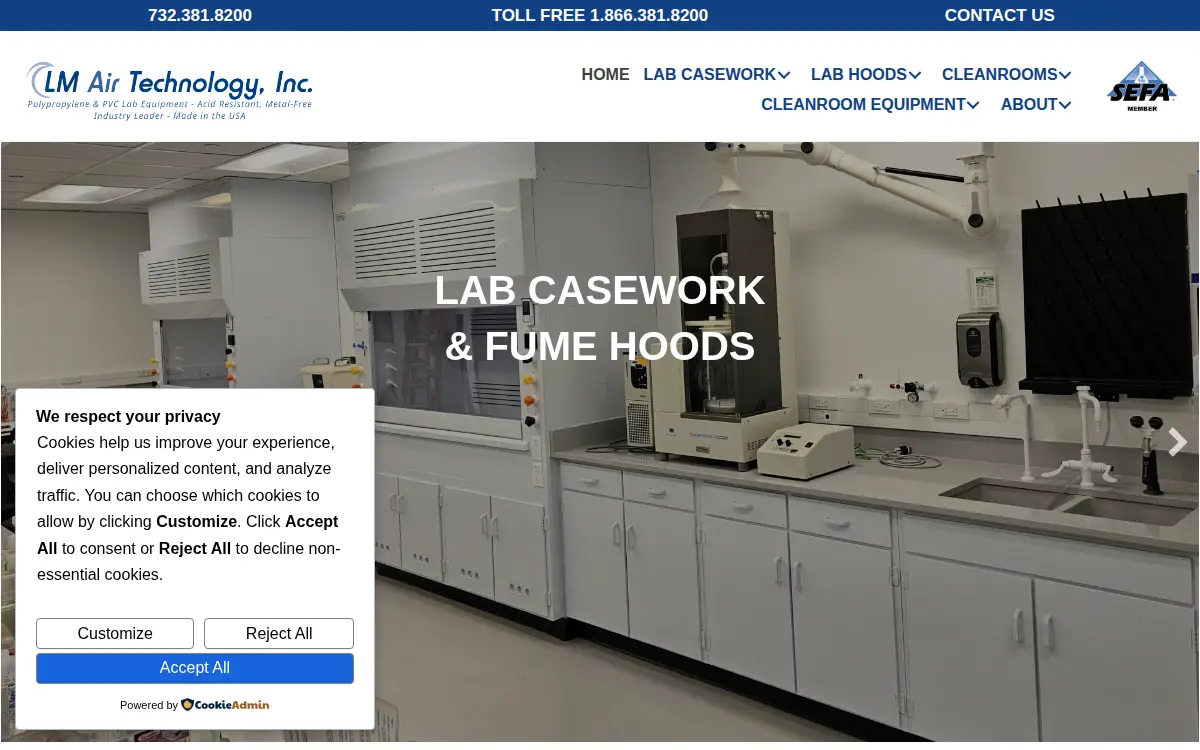 Homepage of Lm Air Technology INC.