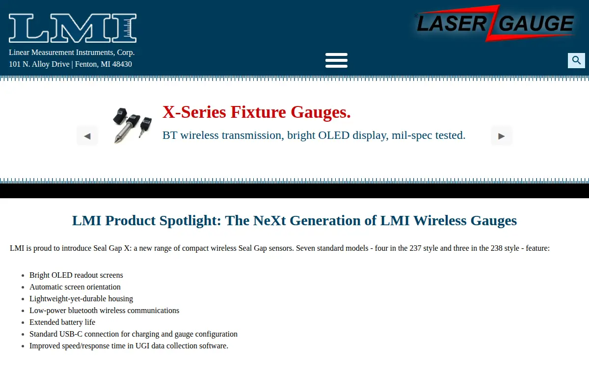 Homepage of Linear Measurement Instruments CORP