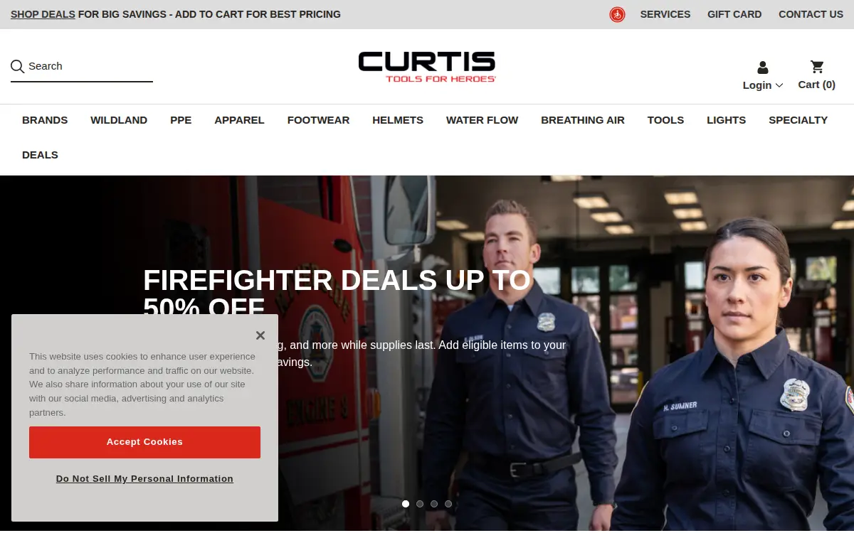 Homepage of Ln Curtis & Sons