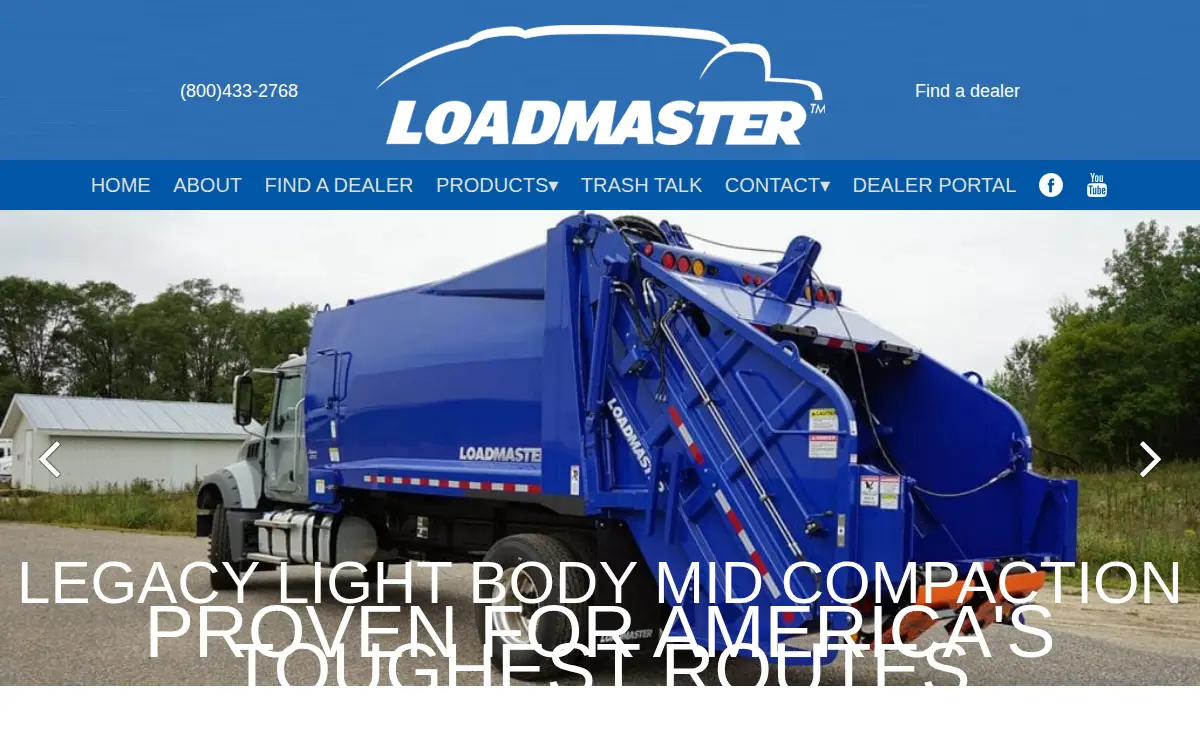 Homepage of Loadmaster Corporation