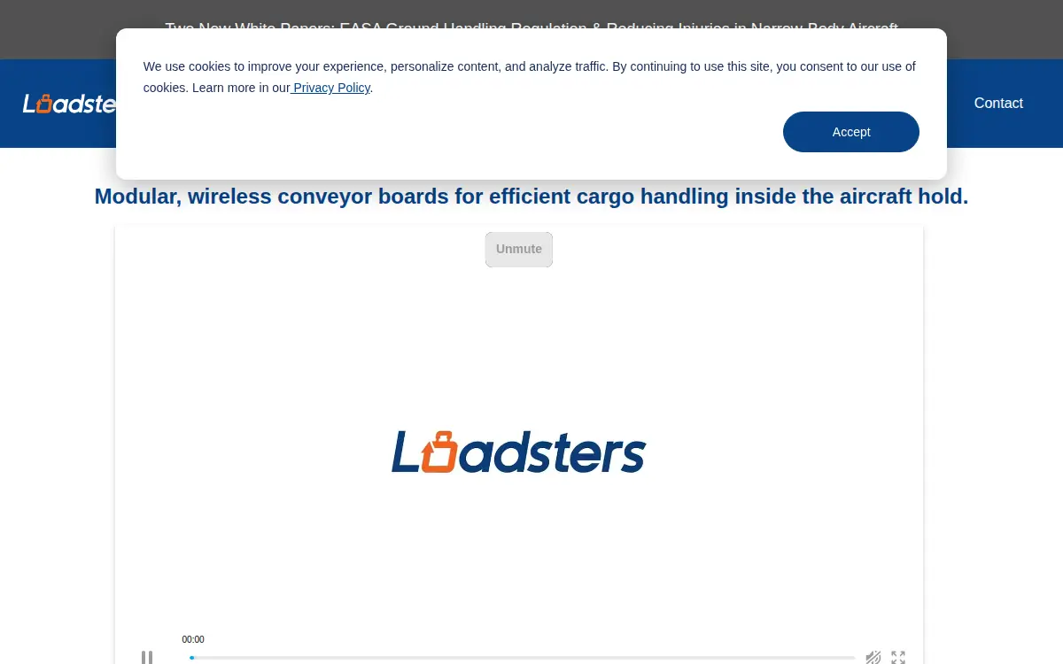 Homepage of Loadsters INC.