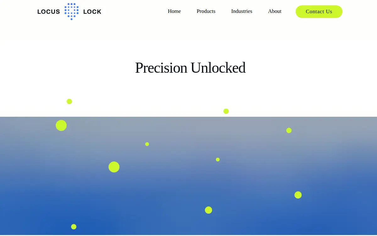 Homepage of Locus Lock, INC.
