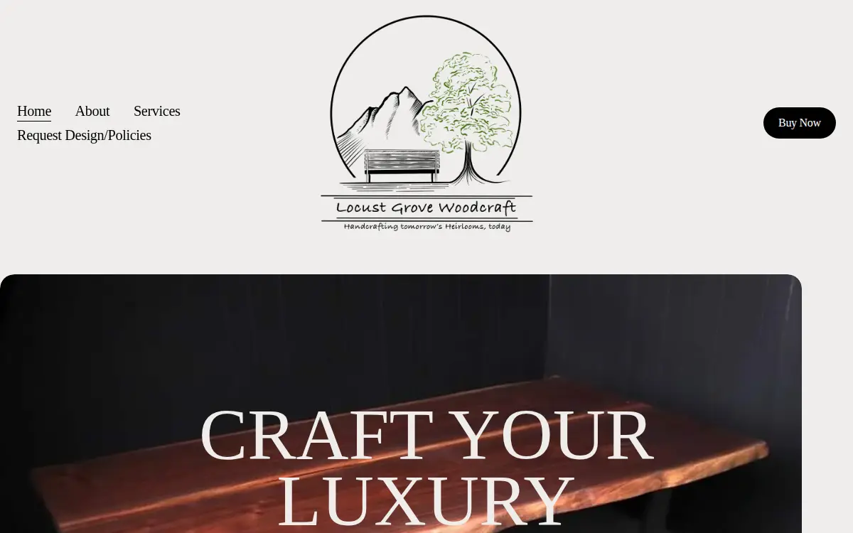 Homepage of Locust Grove Woodcraft LLC