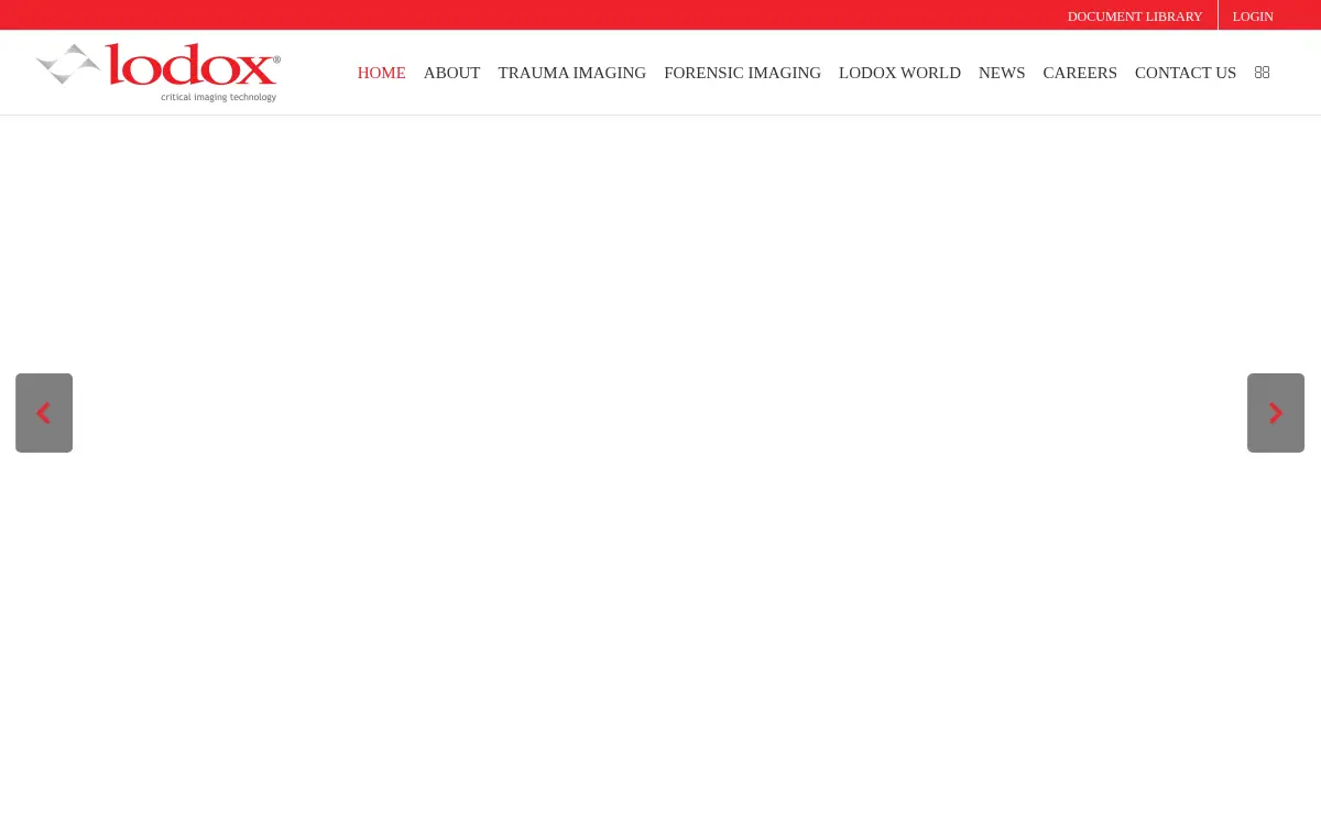 Homepage of Lodox NA LLC