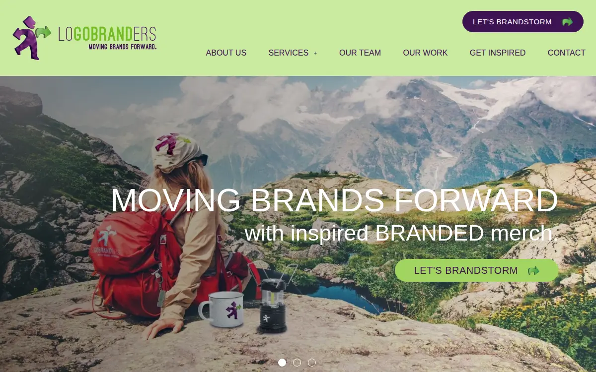 Homepage of Logobranders, INC