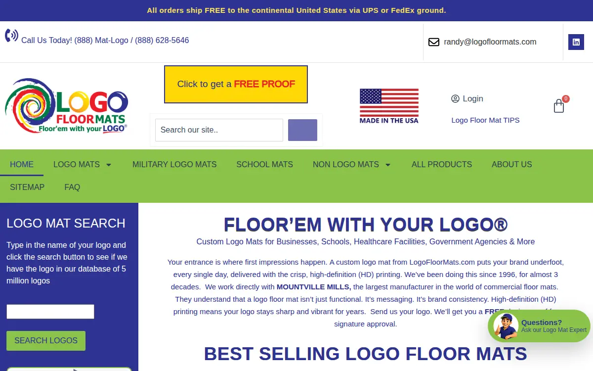 Homepage of Mat Logo CO