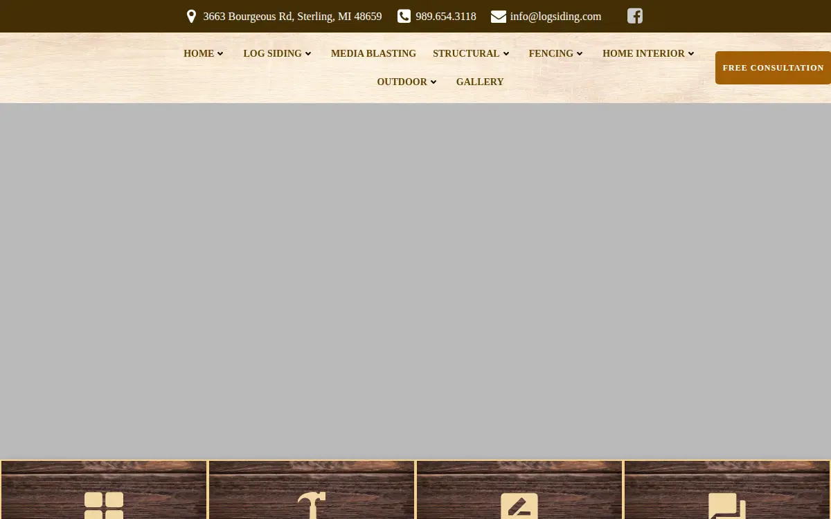 Homepage of Rustic Rails LLC