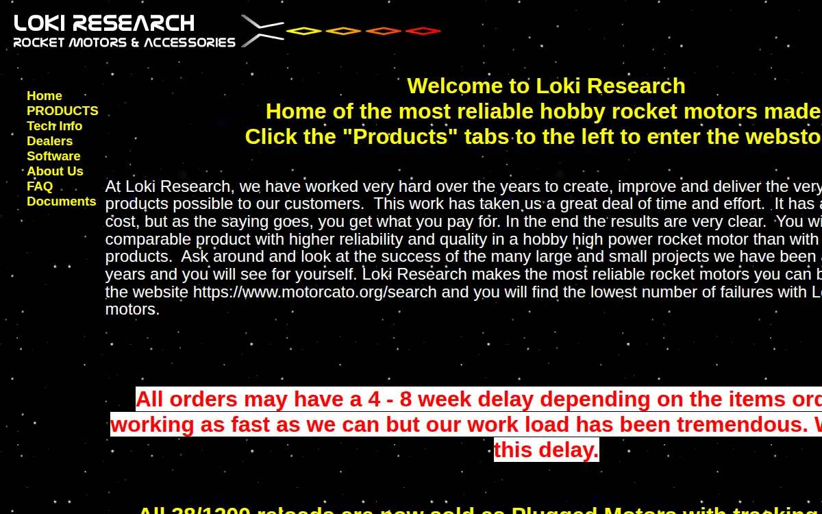 Homepage of Loki Research LLC