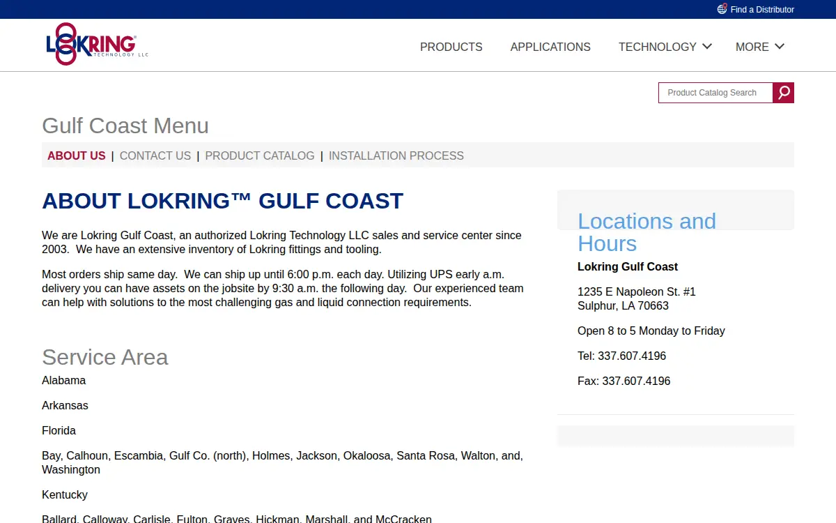 Homepage of Caledonia Pipework LLC