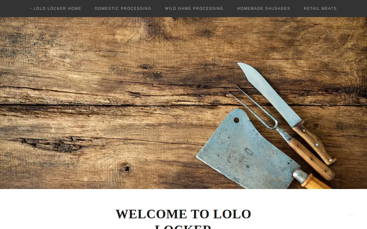 Homepage of Lolo Locker LLC