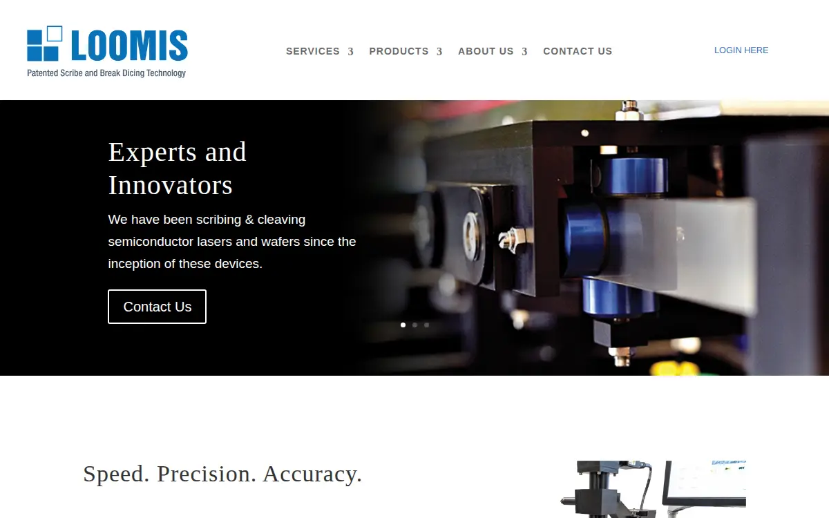 Homepage of Loomis Industries INC