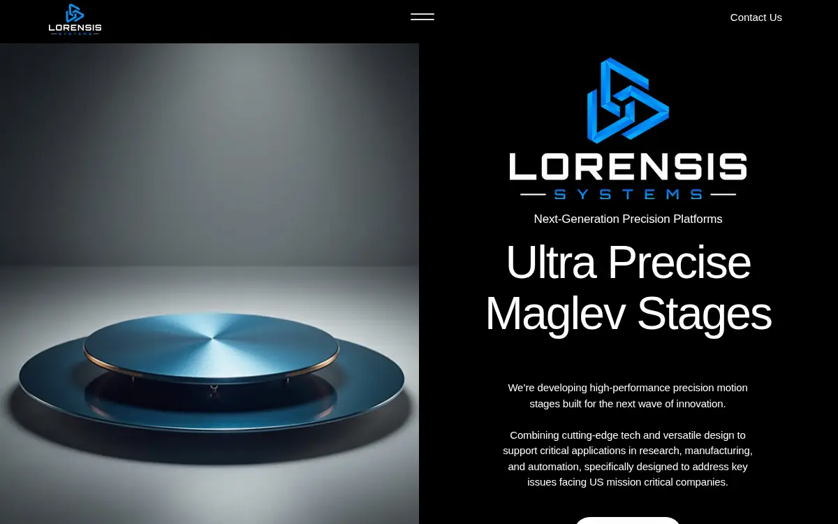 Homepage of Lorensis Systems LLC